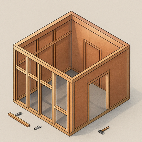 Metal framework and support structure installation